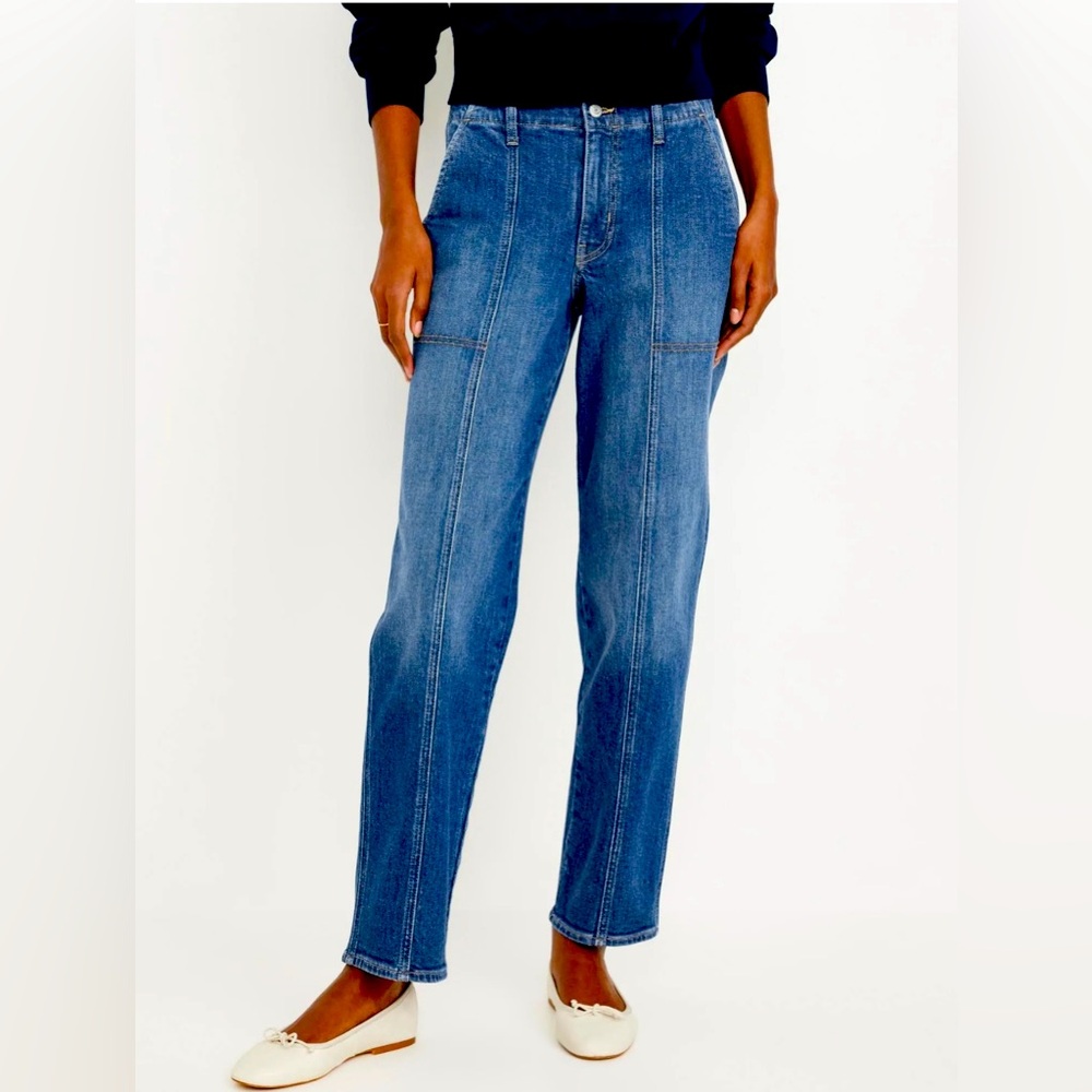 old navy women's high-waisted og loose utility jeans